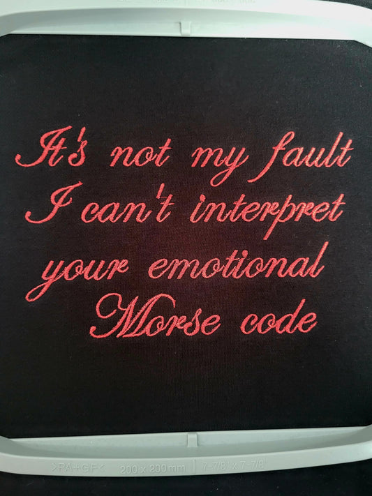Emotional Morse Code Hoodie
