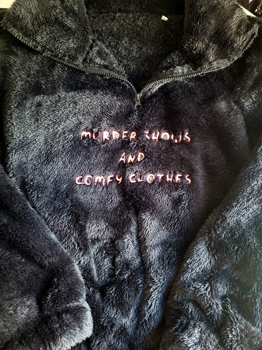 Murder Shows & Comfy Clothes Fluffy Fleece Hoodie