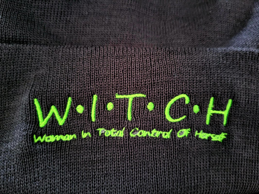 W-I-T-C-H Embroidered Beanie