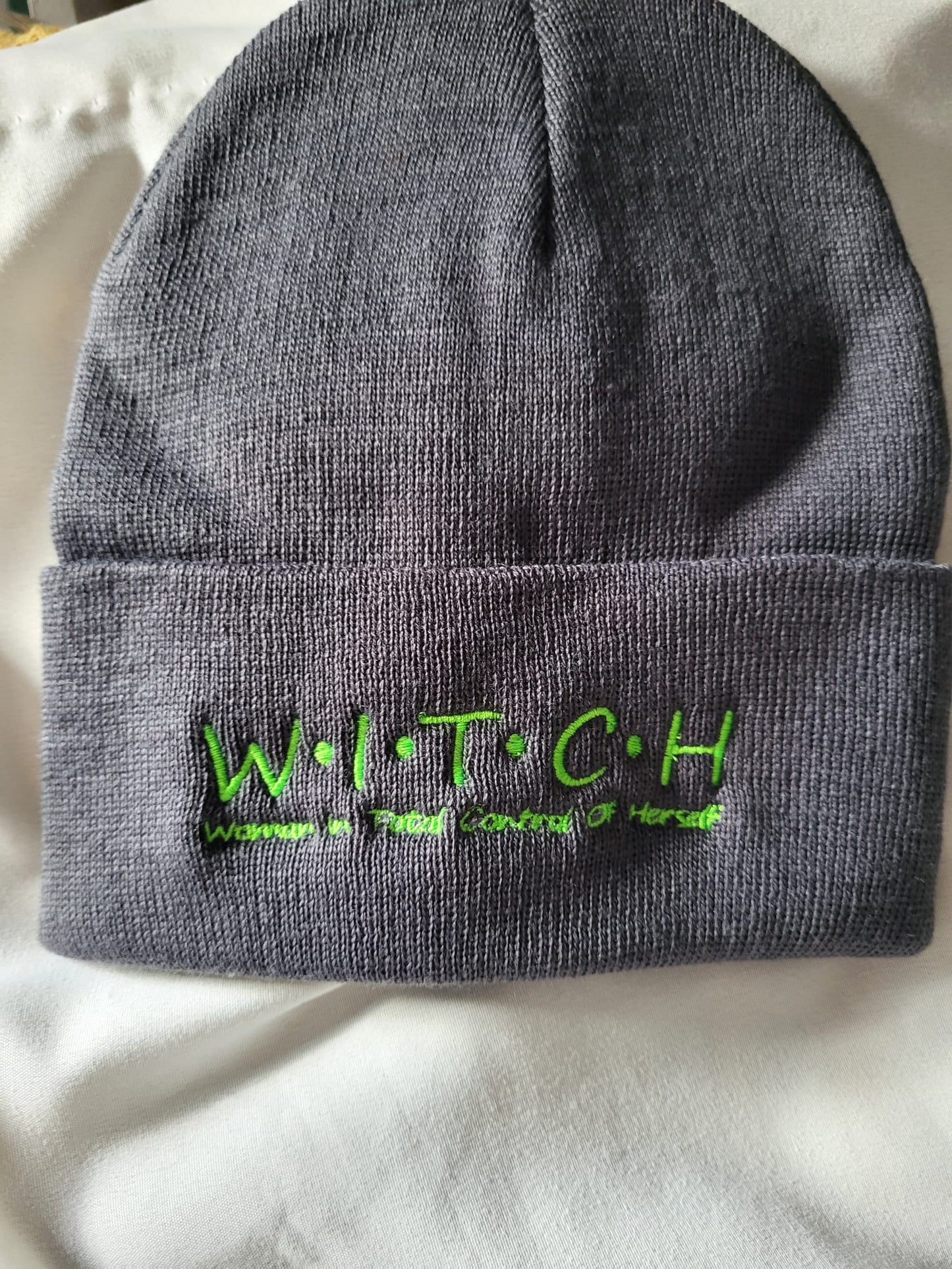 W-I-T-C-H Embroidered Beanie