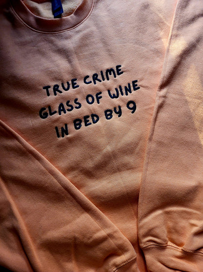 True Crime Sweatshirt mit Rundhalsausschnitt