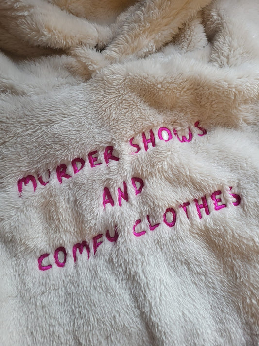 Murder Shows & Comfy Clothes Fluffy Fleece Hoodie