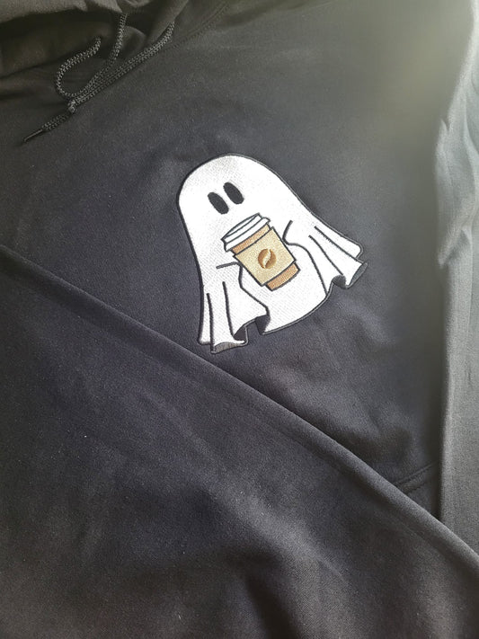 Ghost With A Coffee Sweatshirt