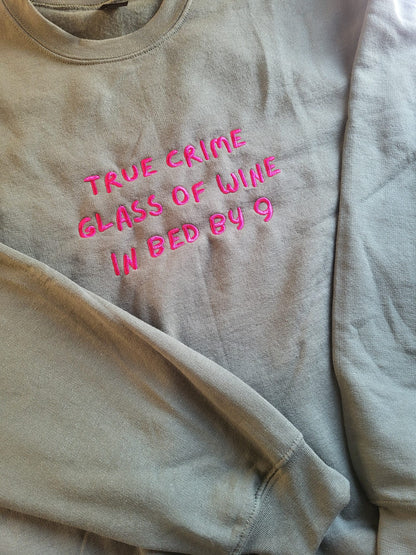 True Crime Sweatshirt mit Rundhalsausschnitt