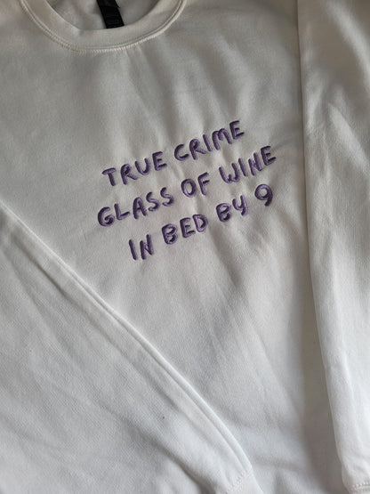 True Crime Sweatshirt mit Rundhalsausschnitt