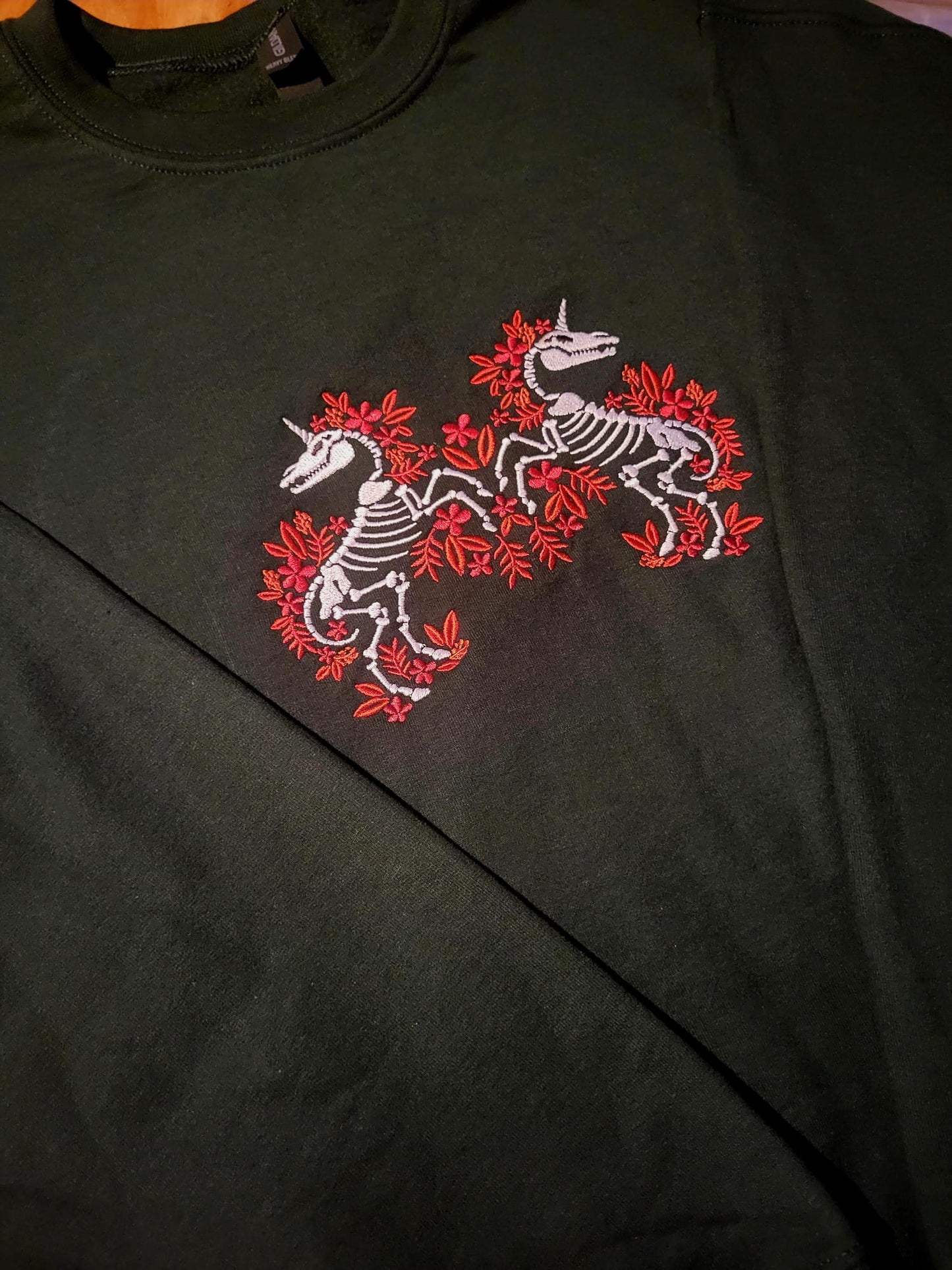 Unicorn Skeleton Crewneck Sweatshirt