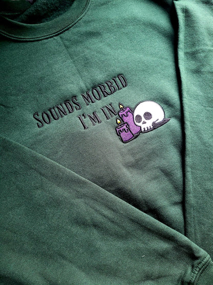 Klingt morbide ich bin in Kapuzen-Sweatshirt