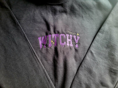 Hexen-Sweatshirt mit Rundhalsausschnitt