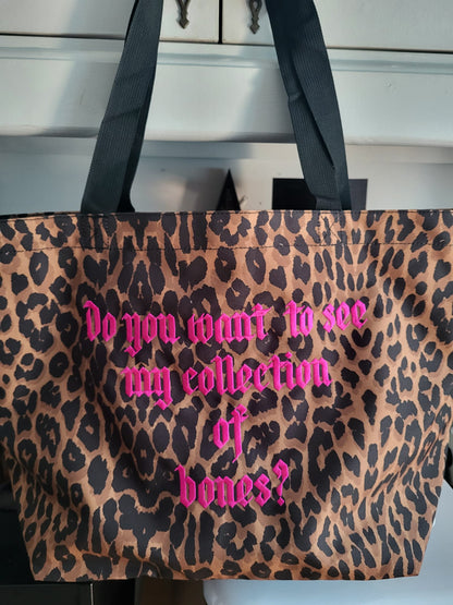 Do you want to see my collection of bones tote bag
