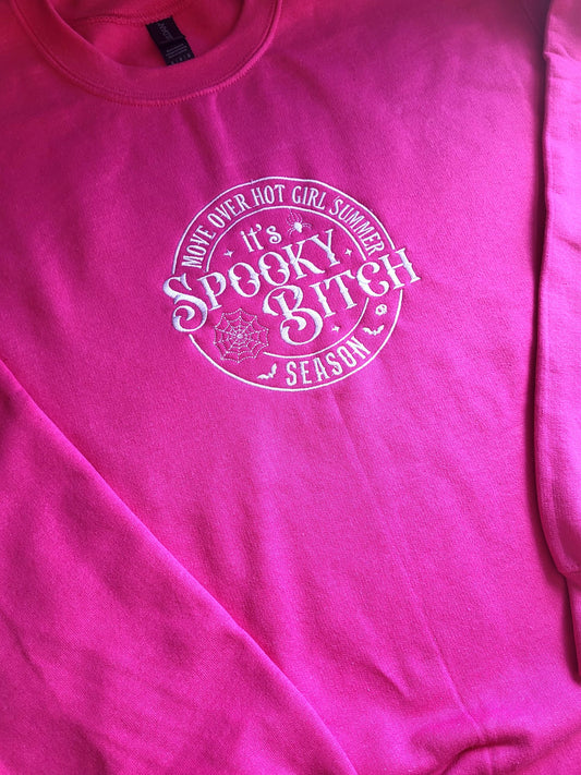Spooky Bitch Embroidered Sweatshirt
