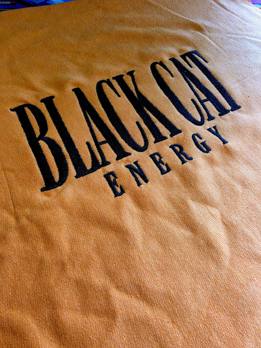 Black Cat Energy Embroidered