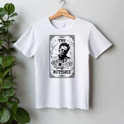 T-Shirt mit Tarotkarten-Aufdruck „The Butcher“
