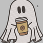 Ghost With A Coffee Hoodie