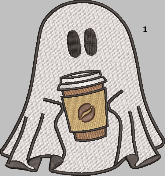 Ghost With A Coffee Hoodie