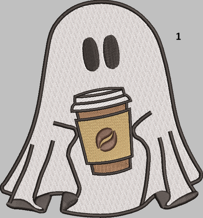 Ghost With A Coffee Sweatshirt