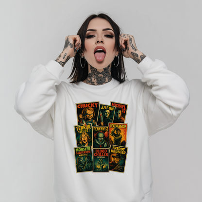Horror Movies Printed Sweatshirt