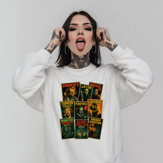 Horror Movies Printed Sweatshirt
