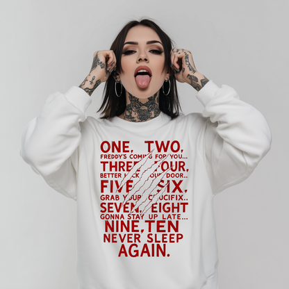 Freddy's Coming For You Printed Sweatshirt