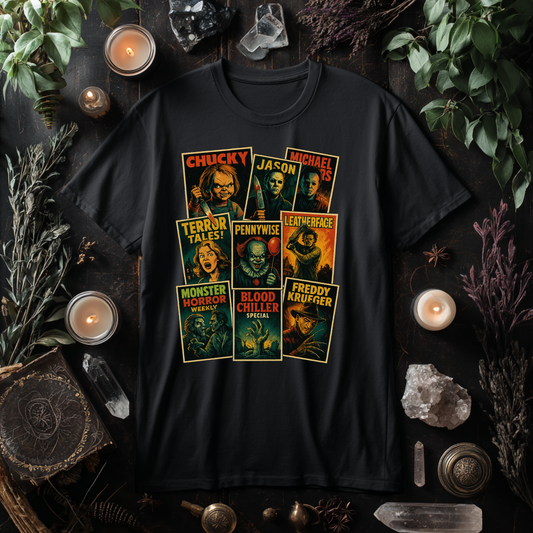 Horror Movies Printed Tee