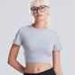 CUSTOM Women's Embroidered Cropped Tee