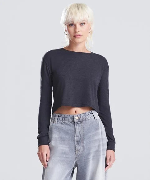 Women's Long Sleeve Crop Tee