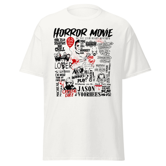 Horror Movie Quotes Printed Tee