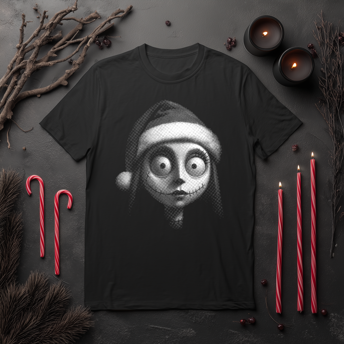 Hand Drawn Dots Horror Characters