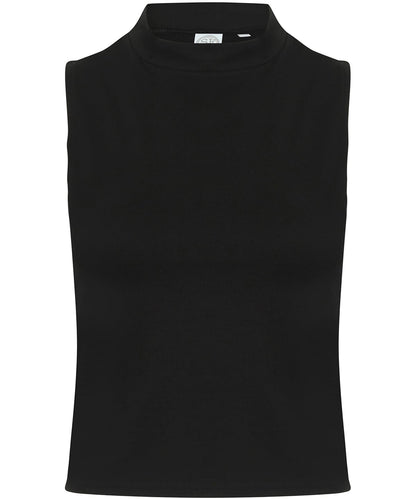 Custom Womens High Neck Crop Vest