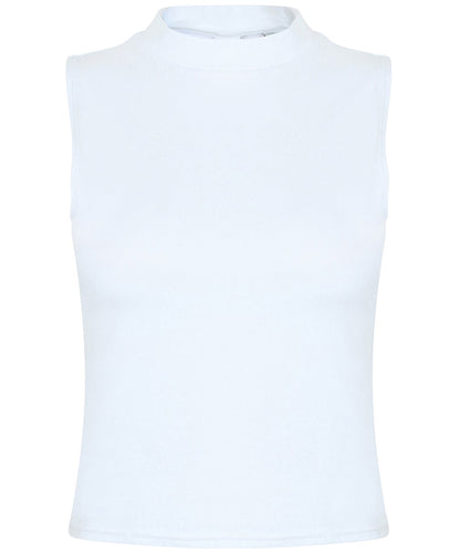 Custom Womens High Neck Crop Vest